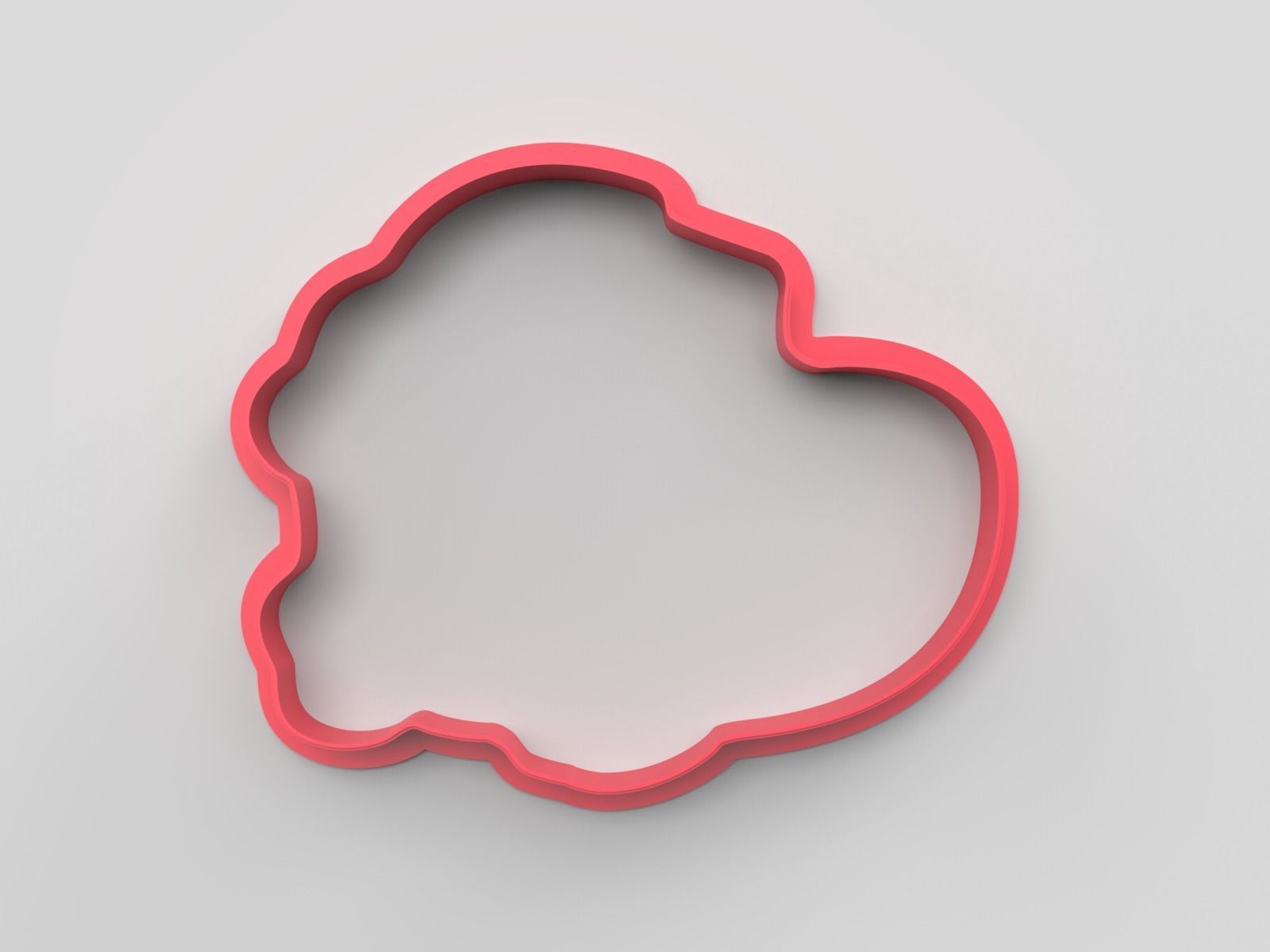 Cookie cutter and stamp - Cat and heart 3D print model_4