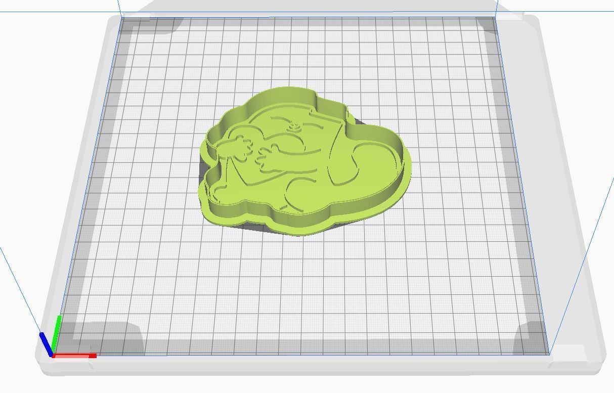 Cookie cutter and stamp - Cat and heart 3D print model_6