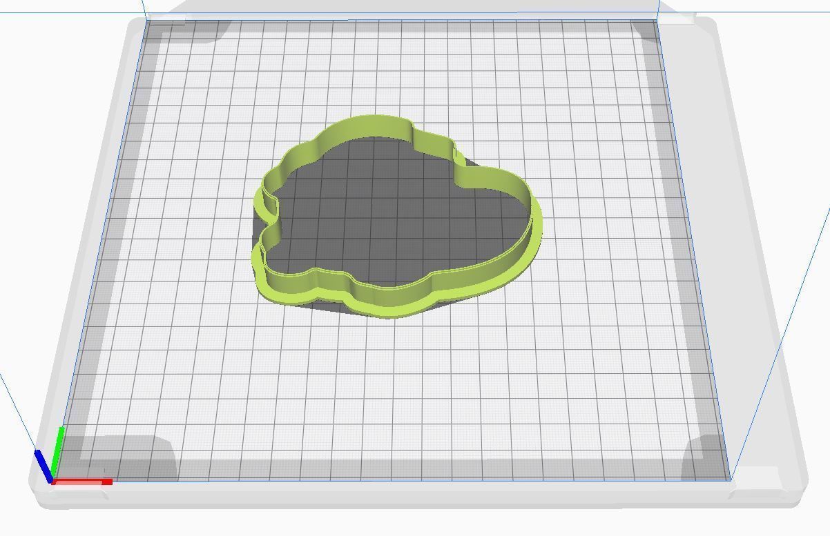 Cookie cutter and stamp - Cat and heart 3D print model_8