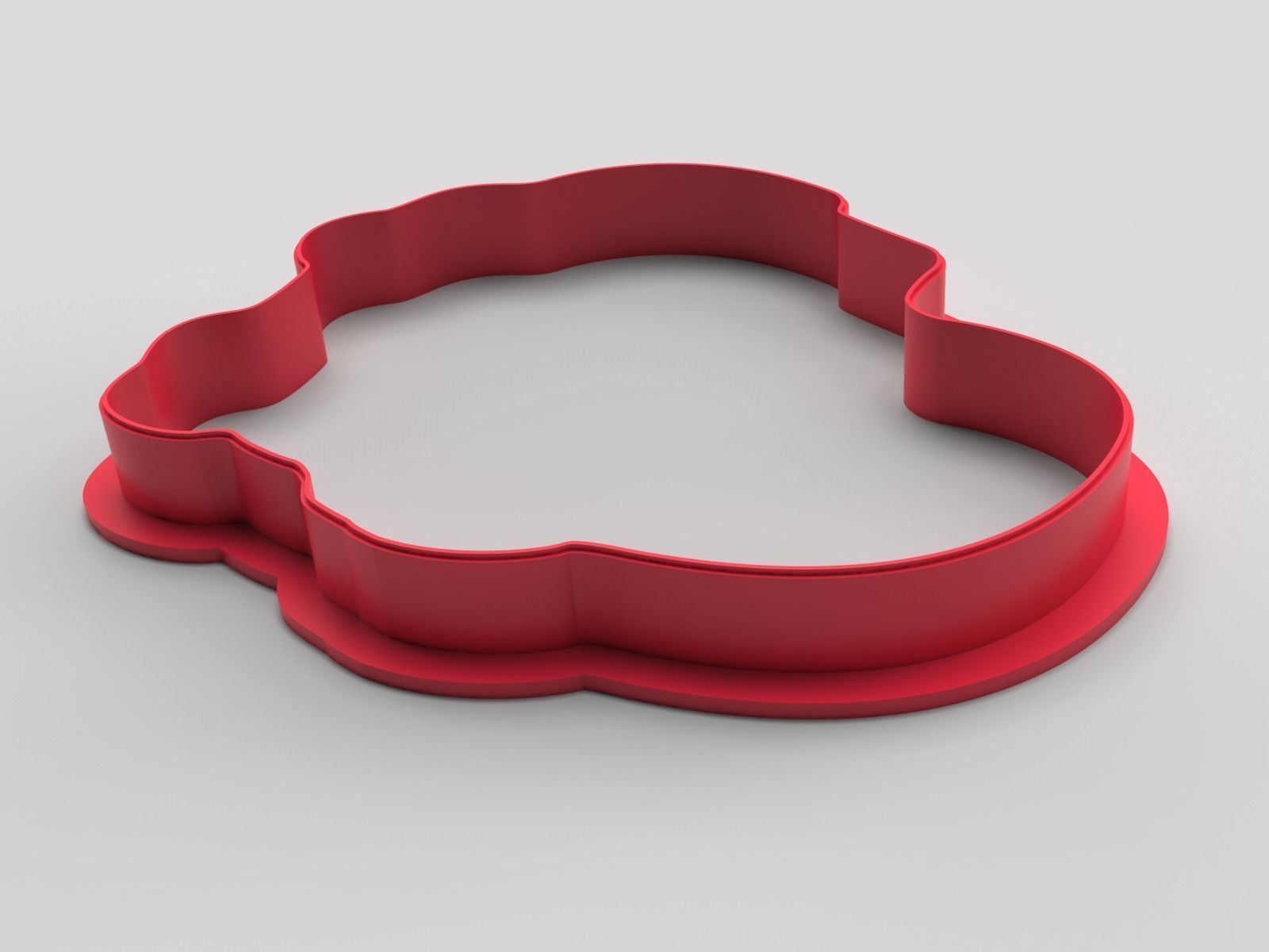 Cookie cutter and stamp - Cat and heart 3D print model_1