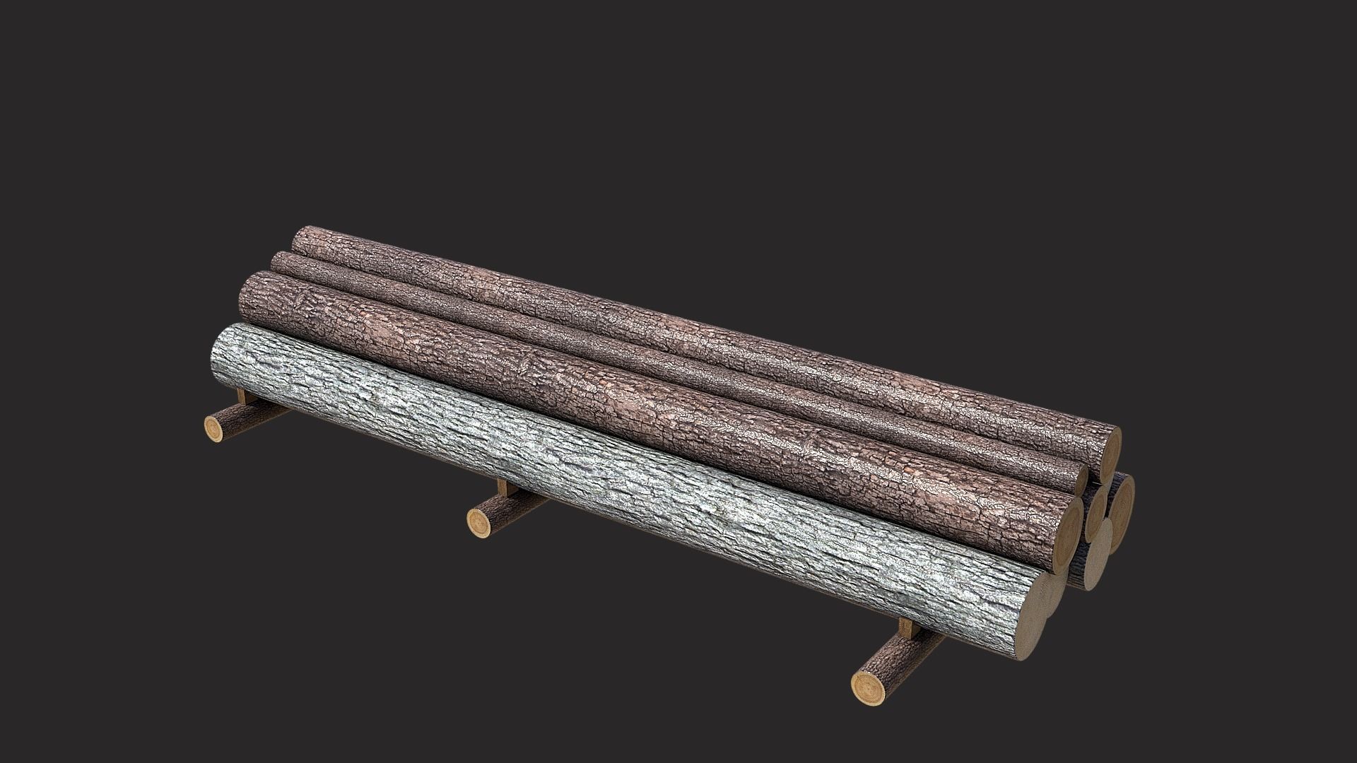 Log stack 3D model_3