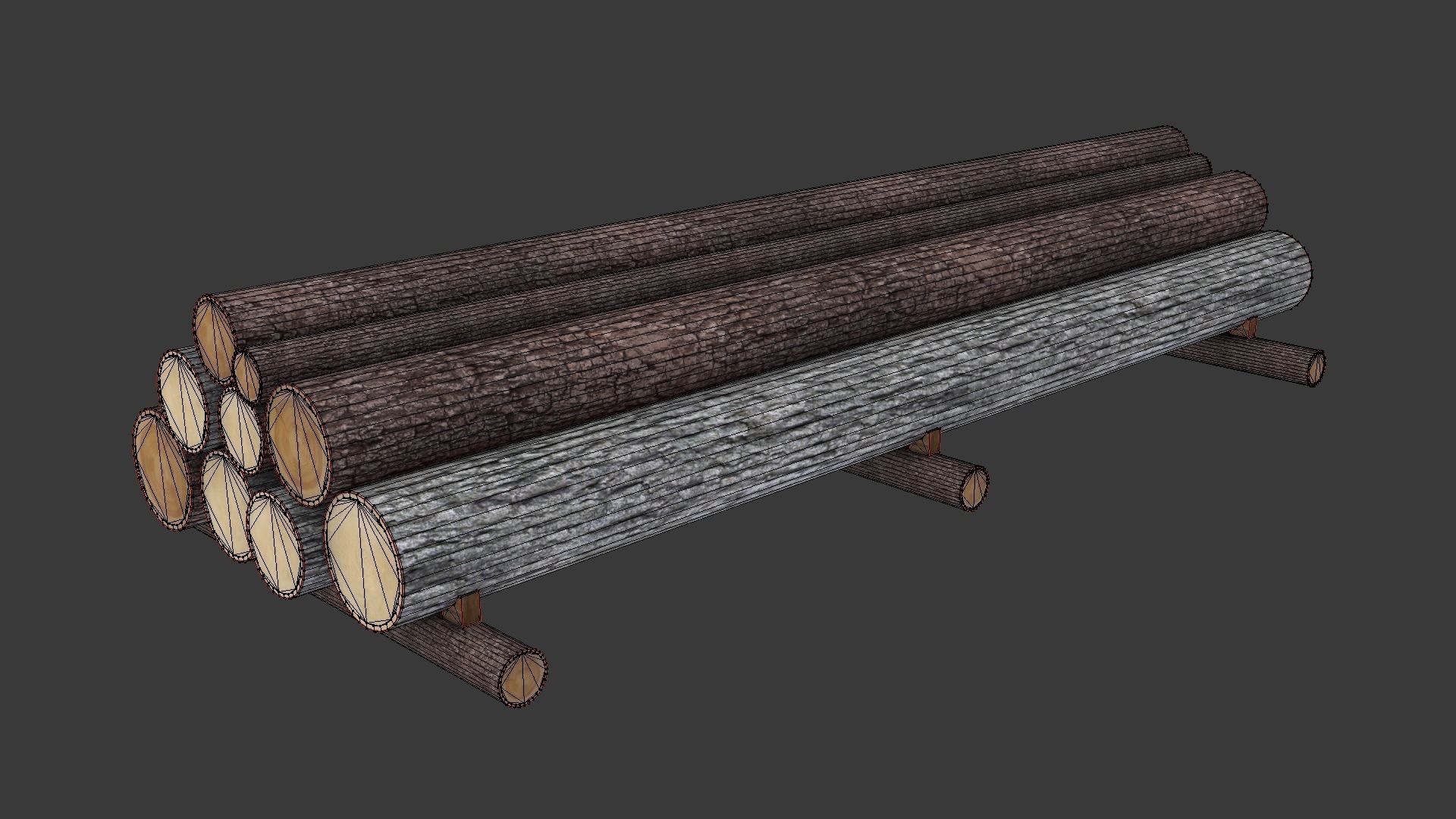 Log stack 3D model_5