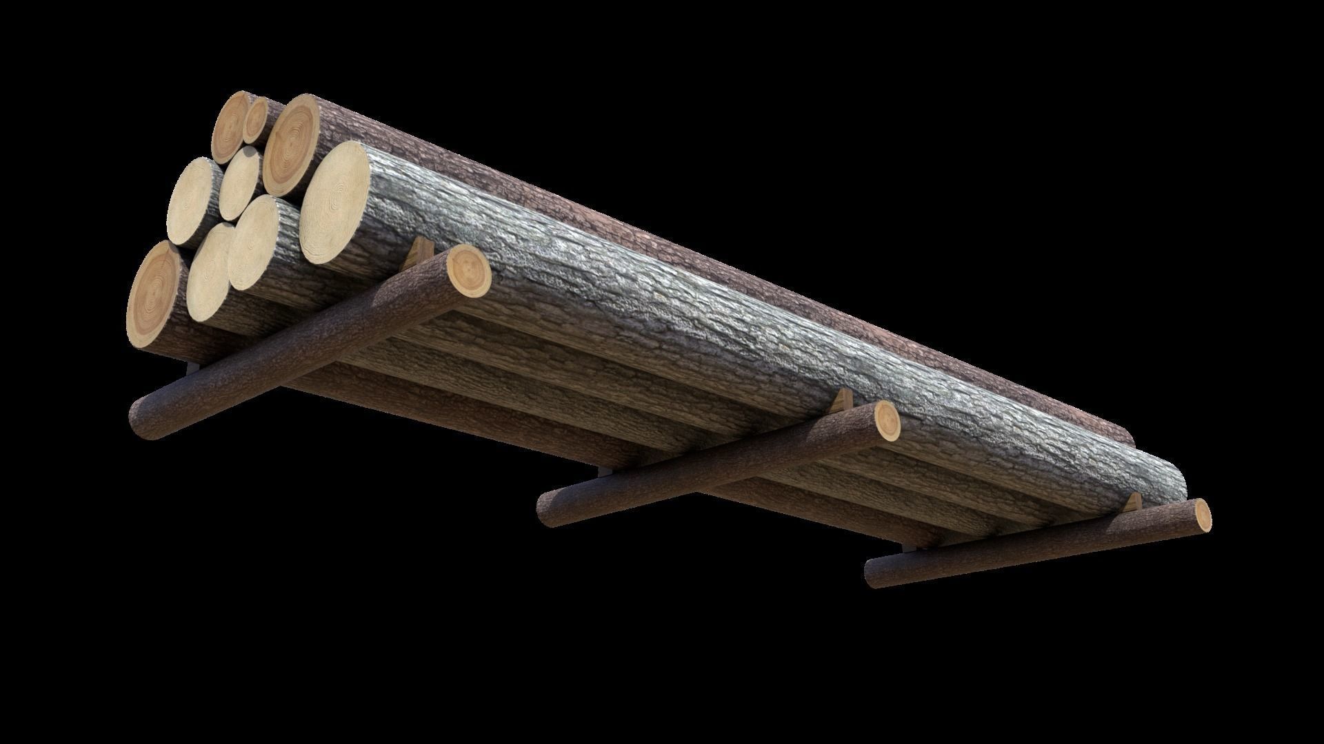 Log stack 3D model_11