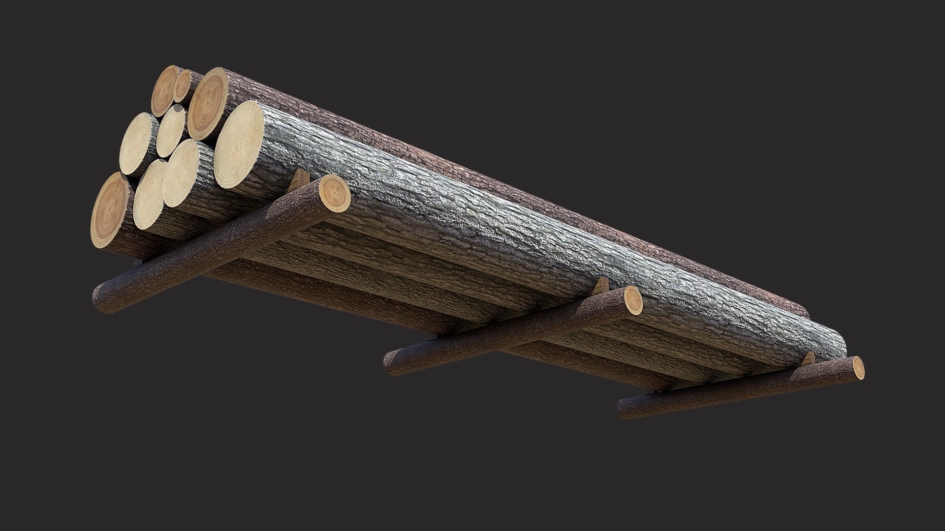 Log stack 3D model_1