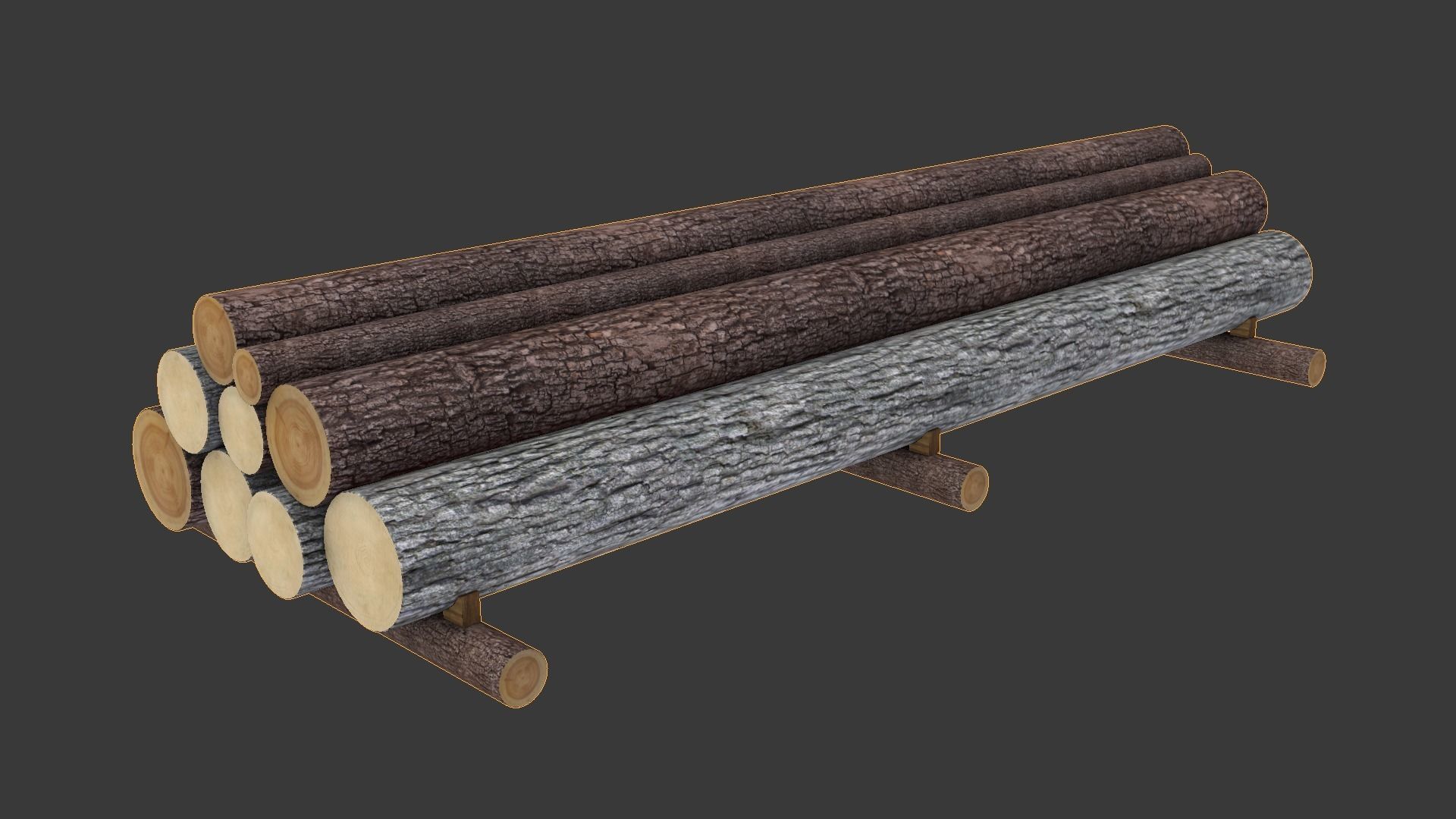 Log stack 3D model_6