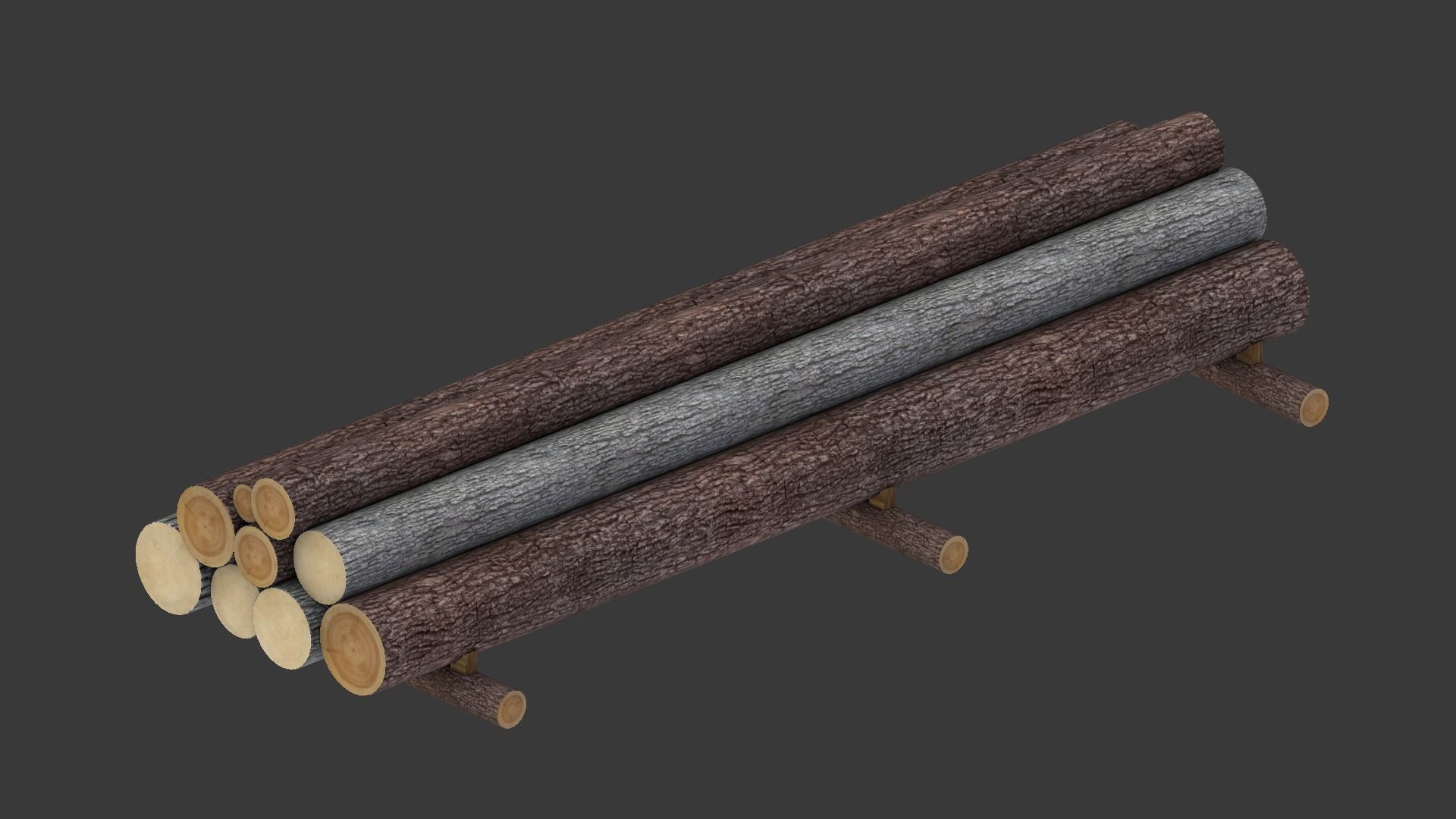 Log stack 3D model_14