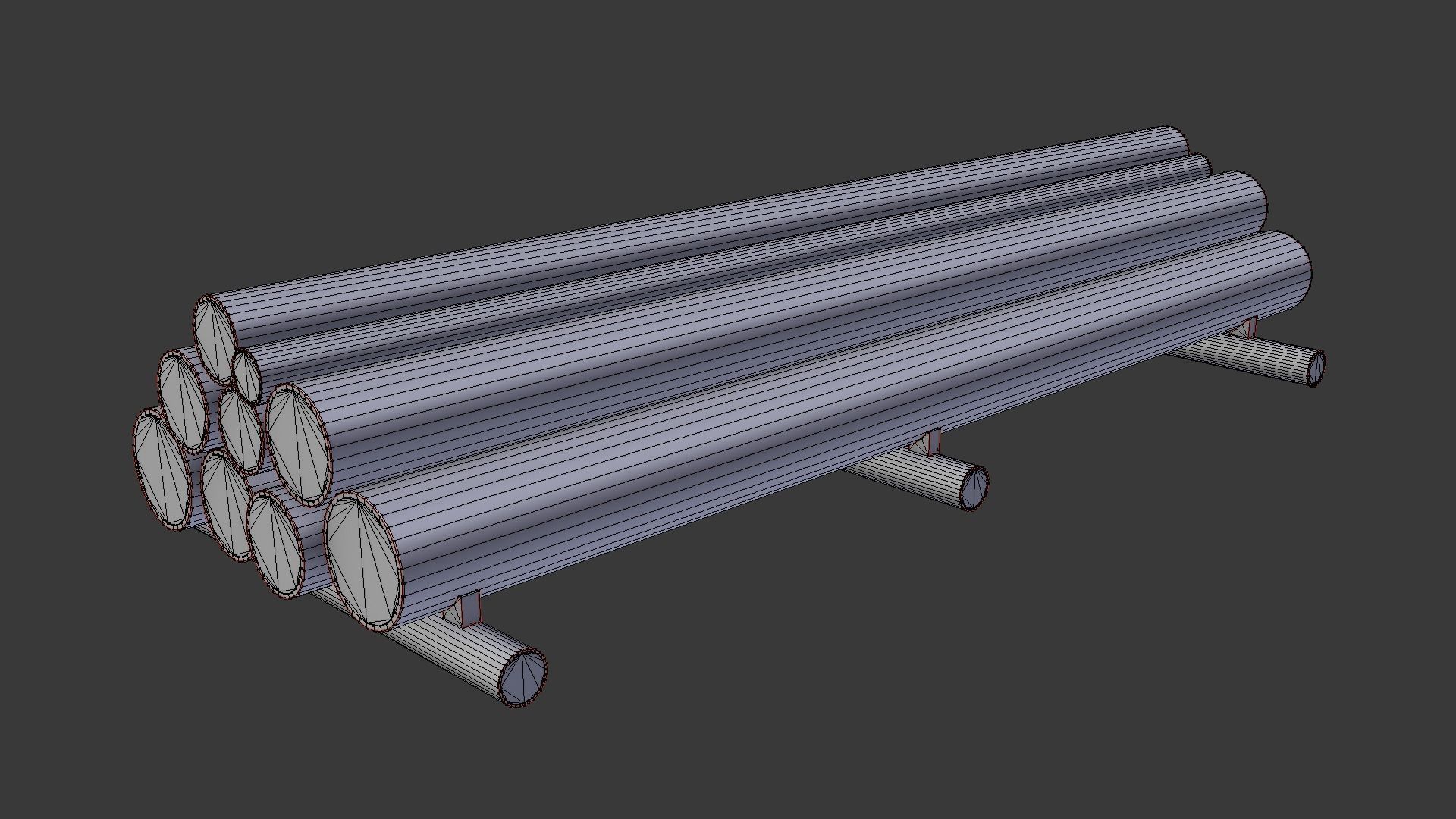 Log stack 3D model_8