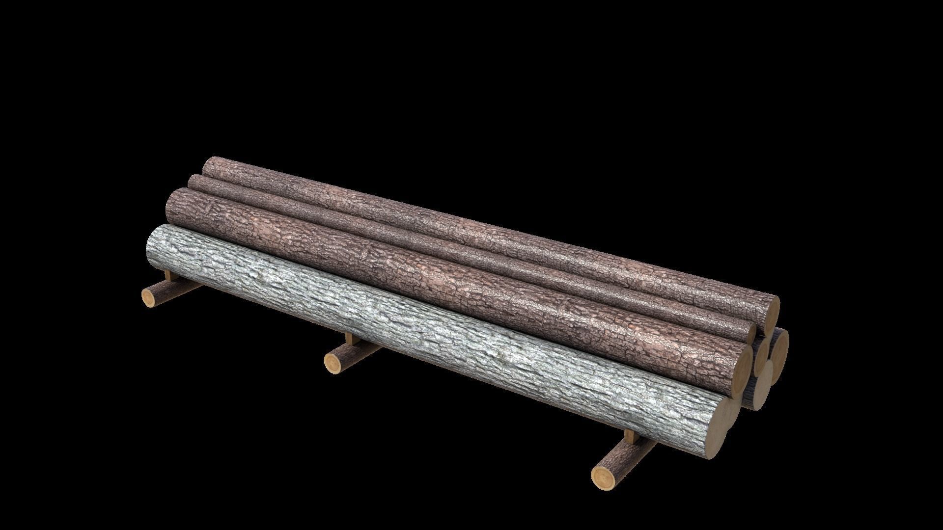 Log stack 3D model_13