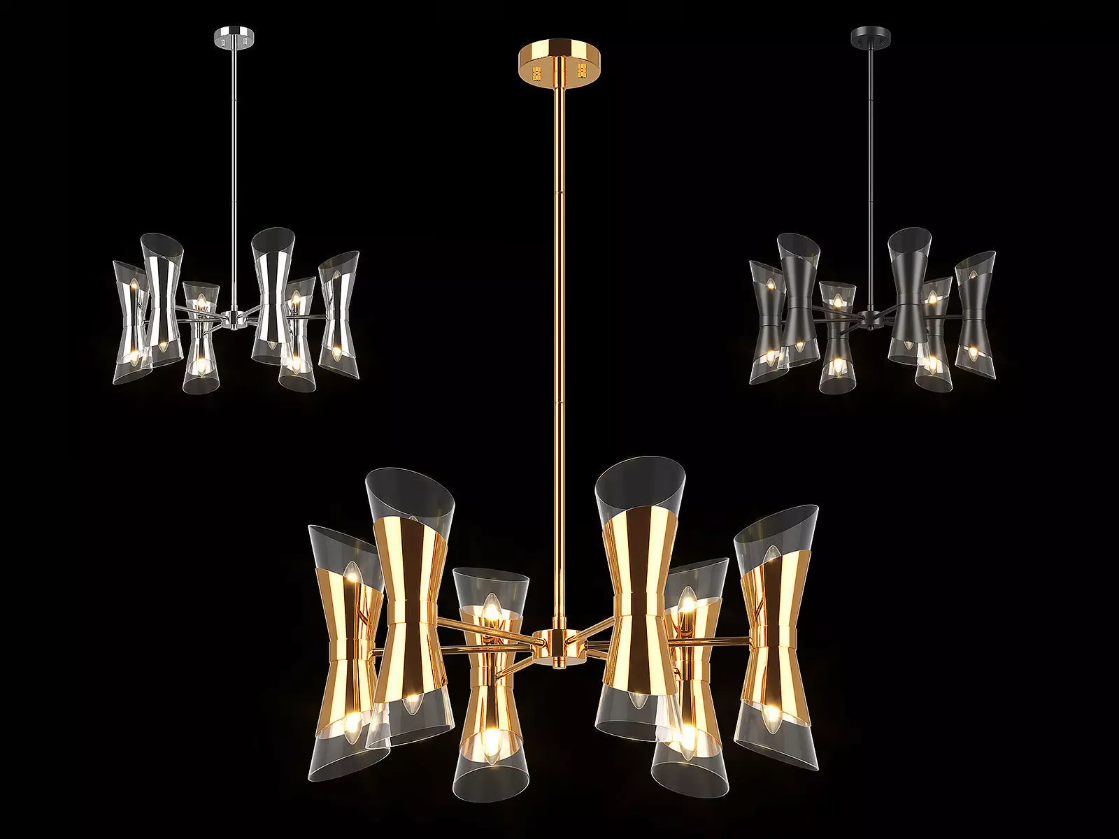 81712x Strato Lightstar chandelier 3D model_0