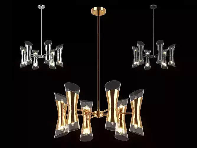81712x Strato Lightstar chandelier 3D model