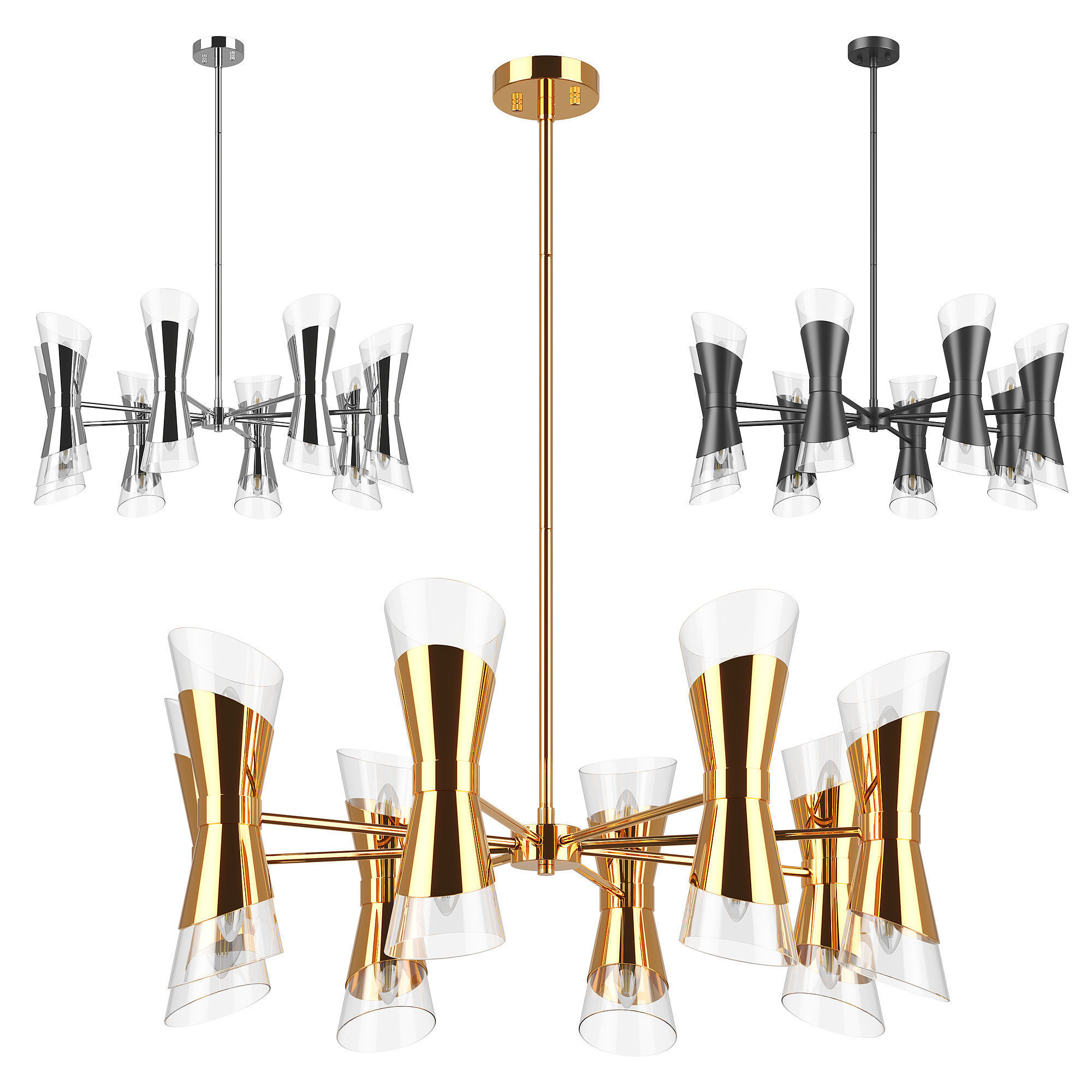 81716x Strato Lightstar chandelier 3D model_1