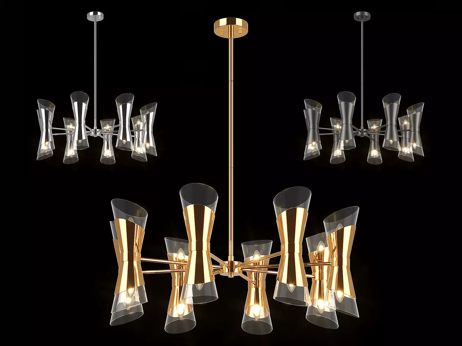 81716x Strato Lightstar chandelier 3D model_0