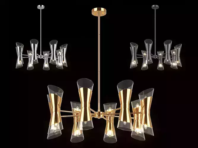 81716x Strato Lightstar chandelier 3D model