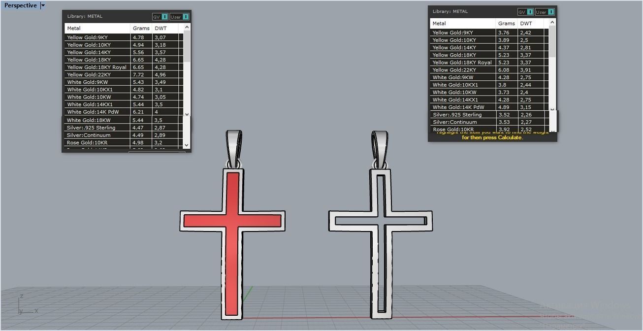 cross Enamel hollow ornament 2 cross 3D print model_3