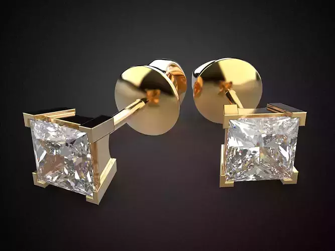 Earrings studs Gold E8