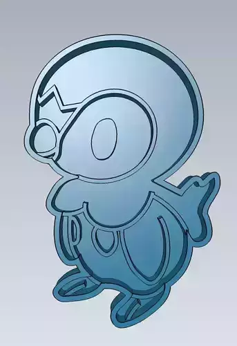 Pokemon Piplup Cookie Cutter Stamp Cake Decorating