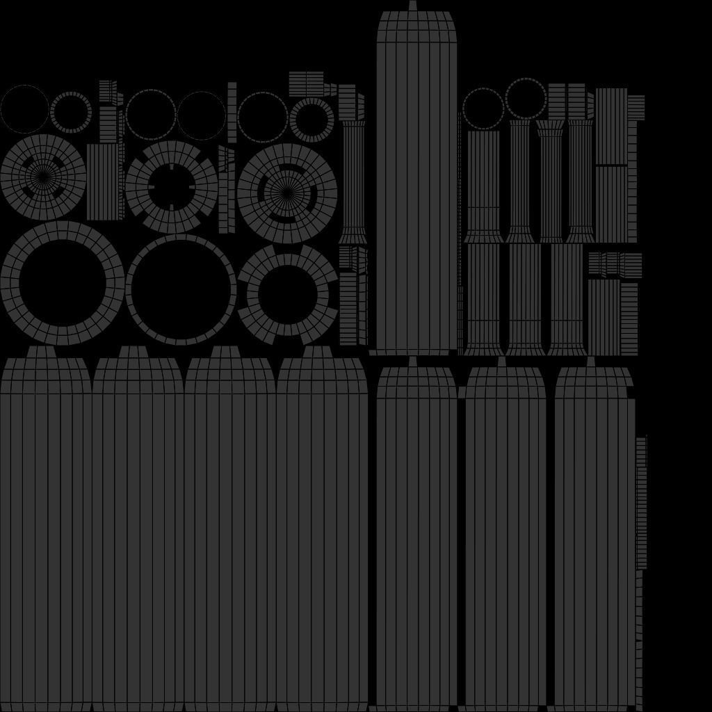 Red wine with cherries and candle 3D model_11