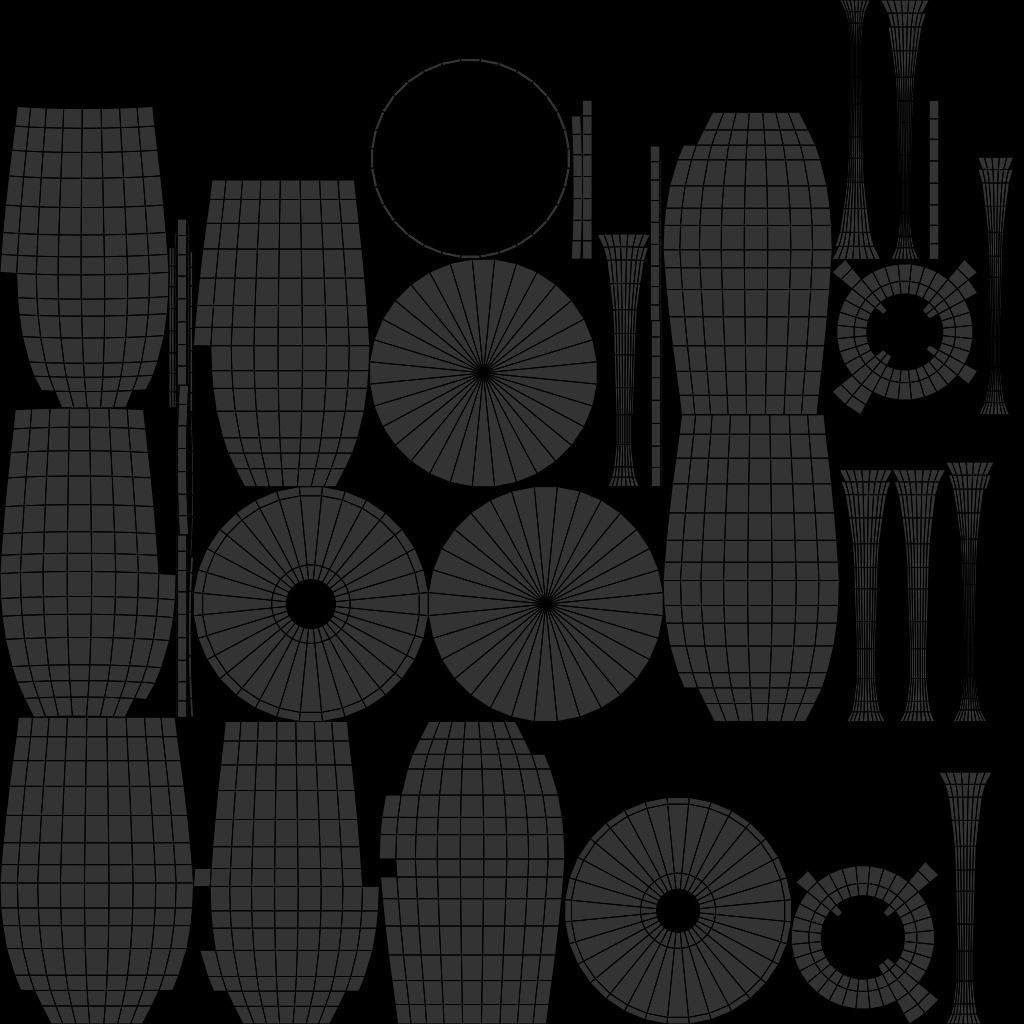 Red wine with cherries and candle 3D model_12