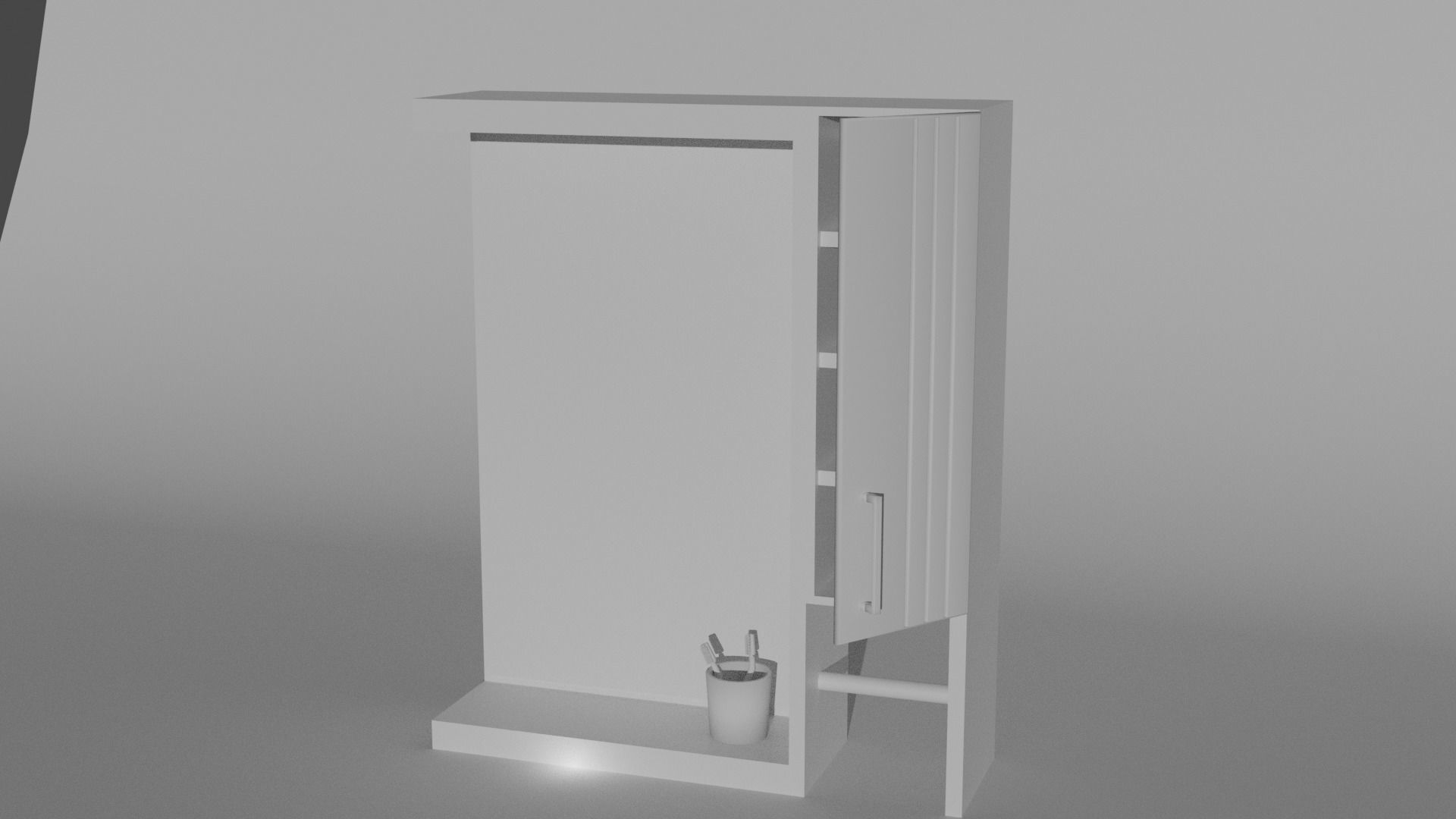 Bathroom Cabinet Free low-poly 3D model_4