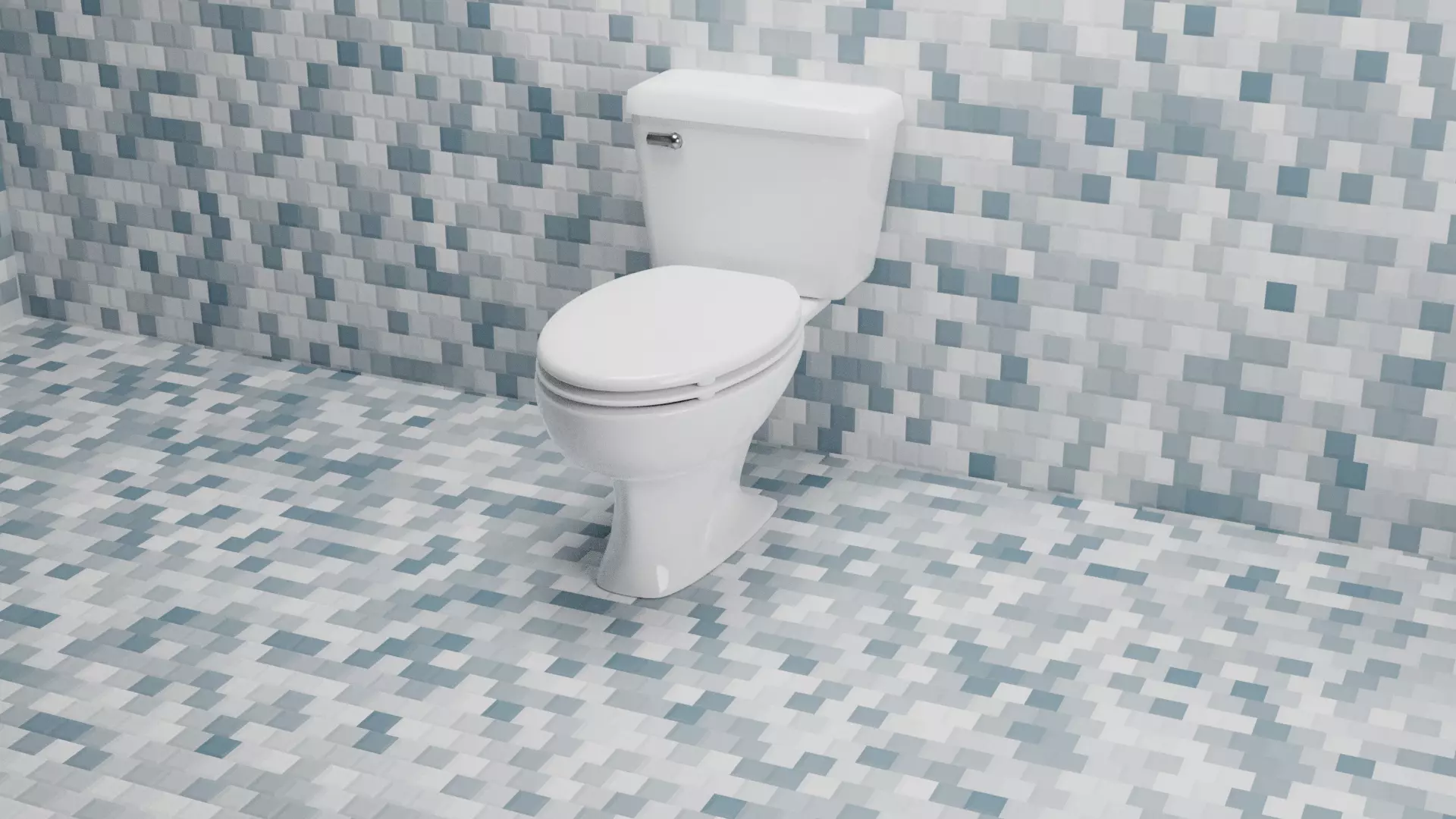 Rigged Toilet Free low-poly 3D model