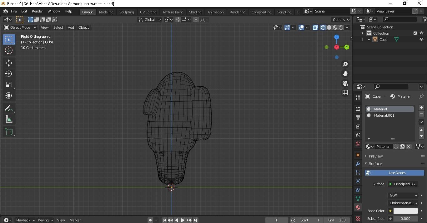 Among Us Crewmate Free 3D model_3