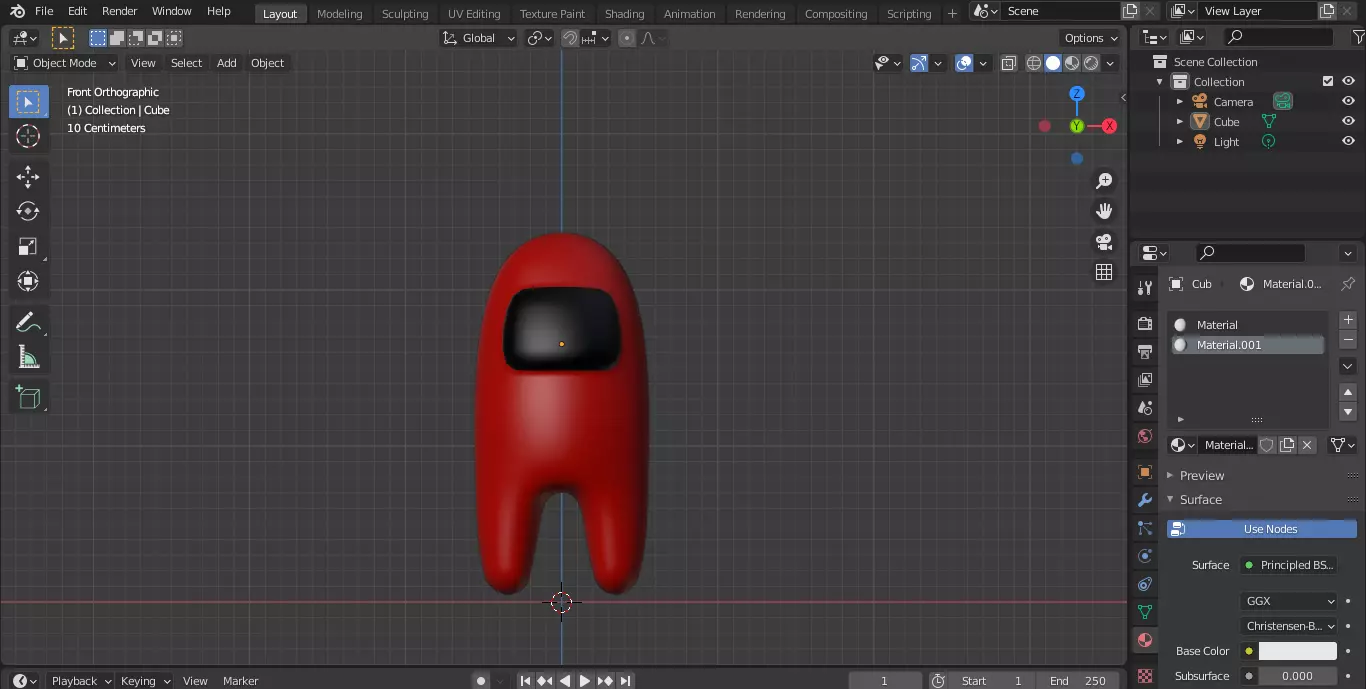 Among Us Crewmate Free 3D model_0
