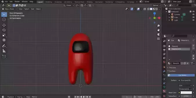 Among Us Crewmate Free 3D model