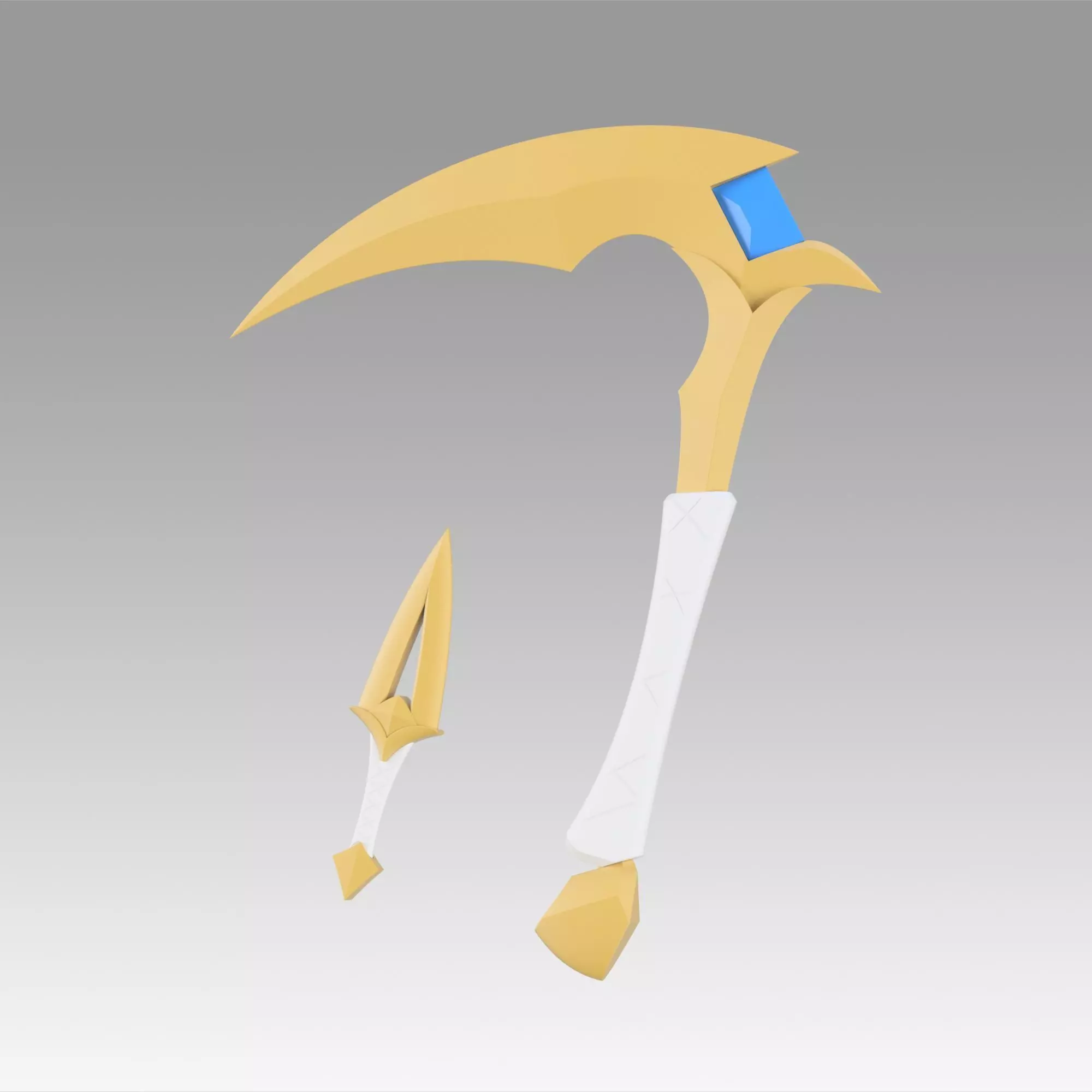 League Of Legends  Akali Double Sickle Cosplay Weapon Prop 3D print model_0
