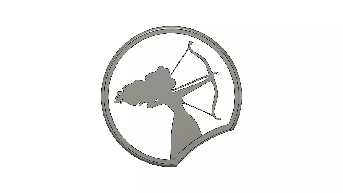 Slide on Mickey Mouse Ears Braves Merida and Bears 3D print model_0