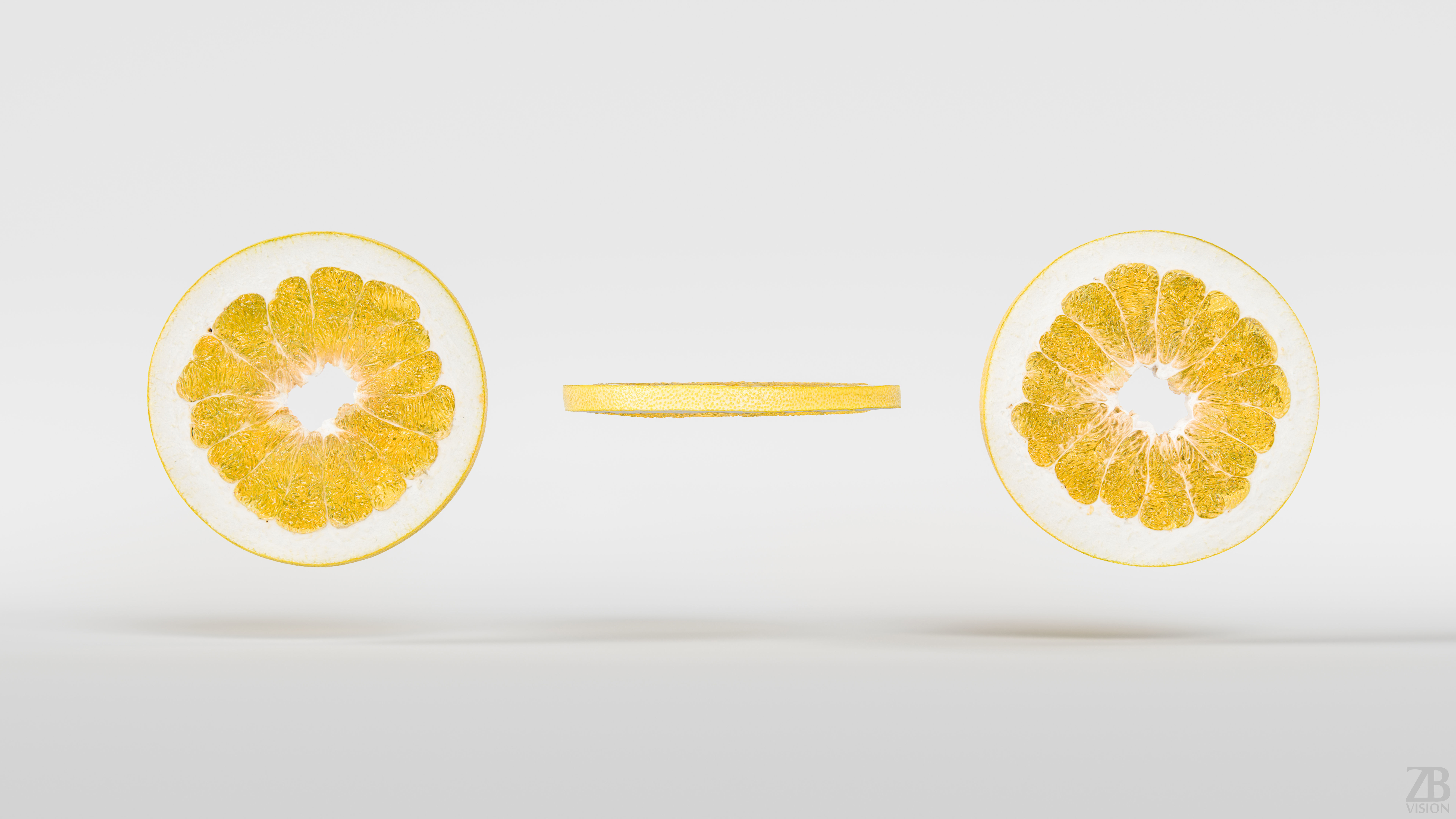Pomelo Slice 3D model_3