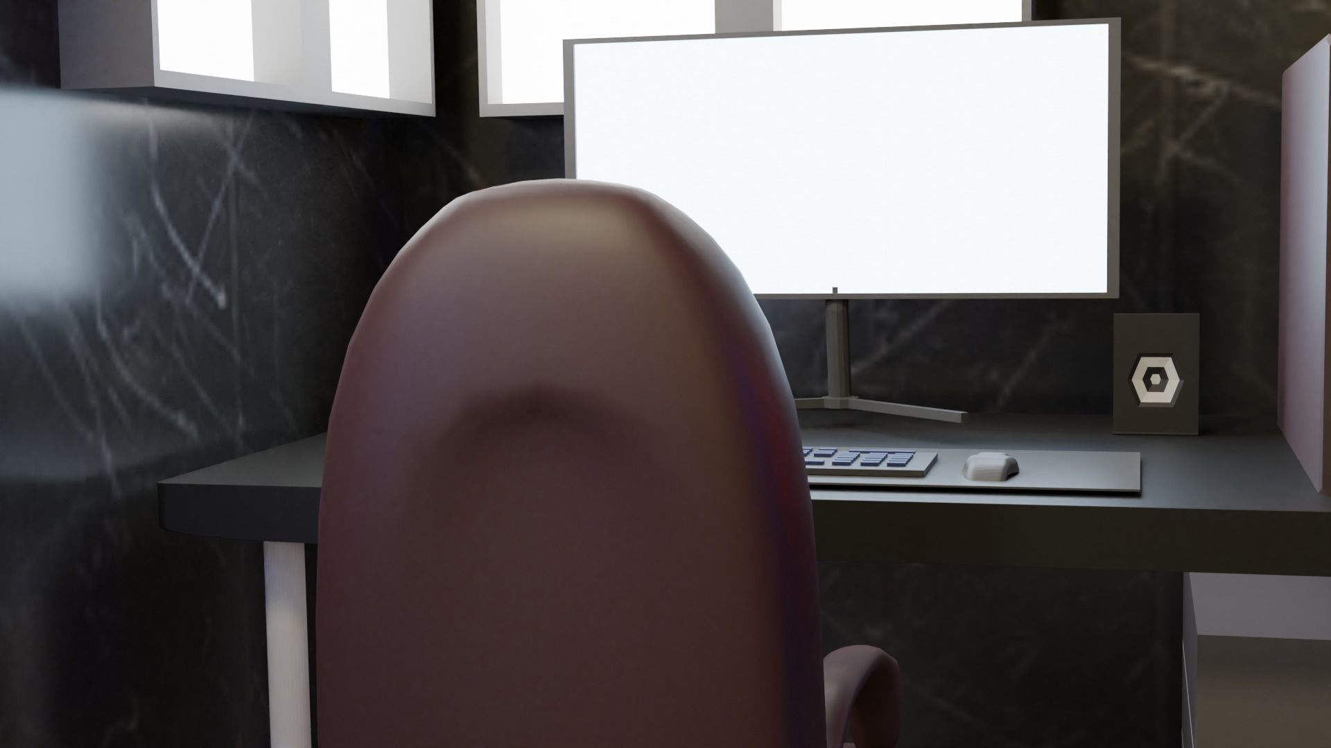 Gaming Room Low-poly 3D model_3