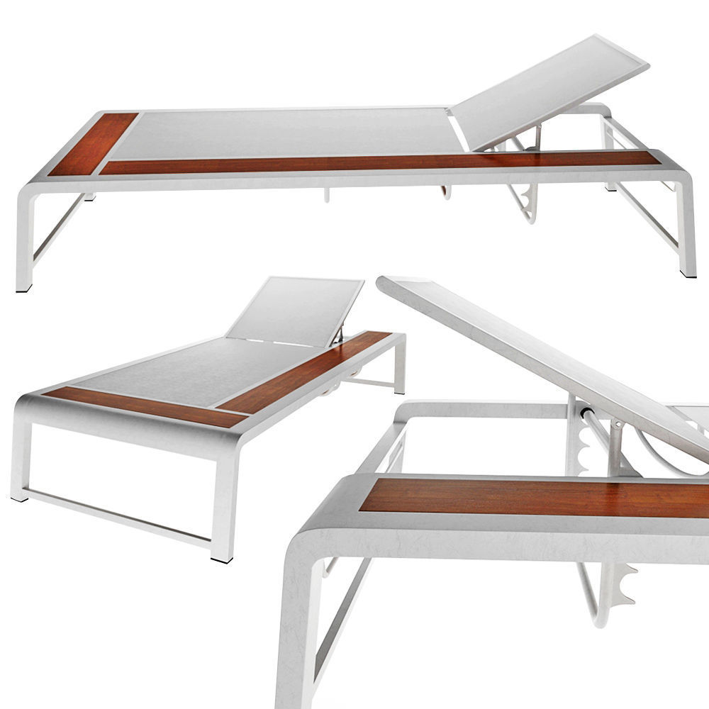 Sun lounger 3D model_3