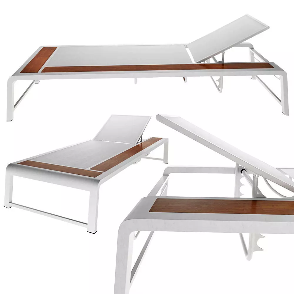 Sun lounger 3D model_0