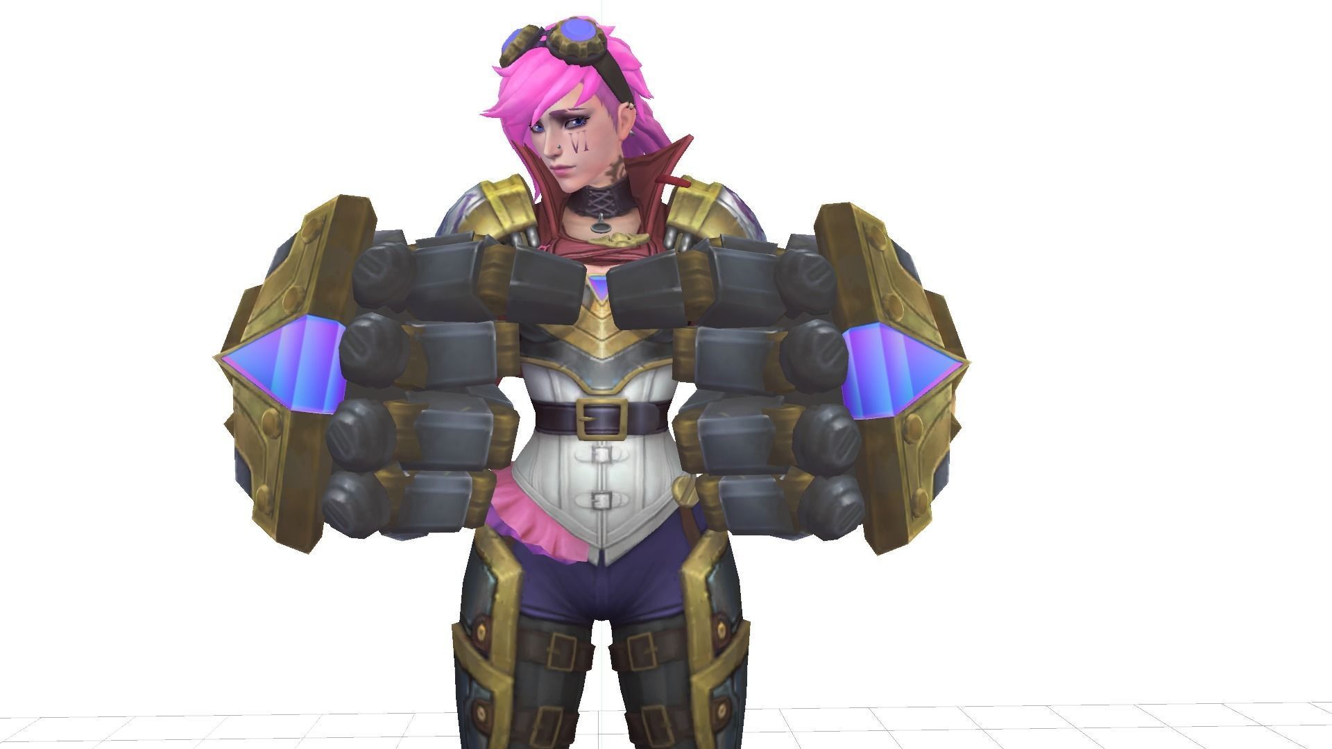 Vi League of Legends Wild Rift 3D print model_1