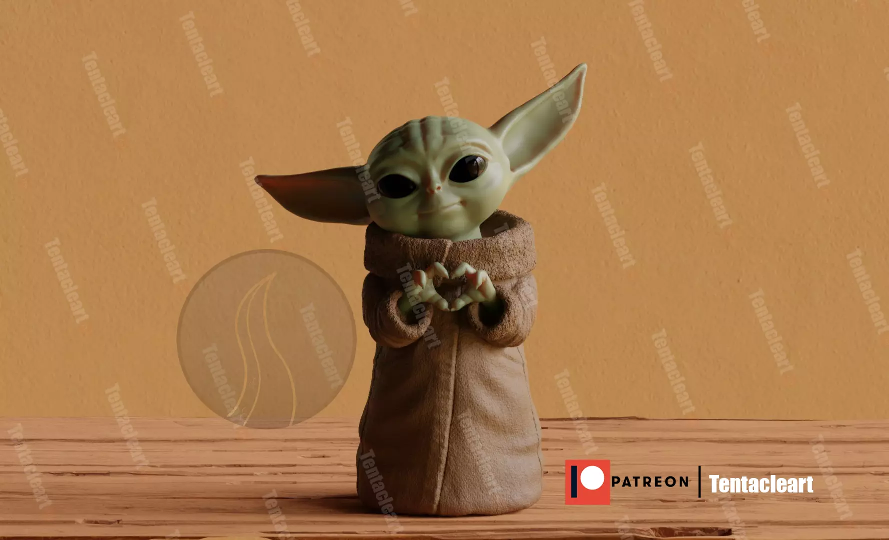 Grogu baby yoda 1 3D print model_0