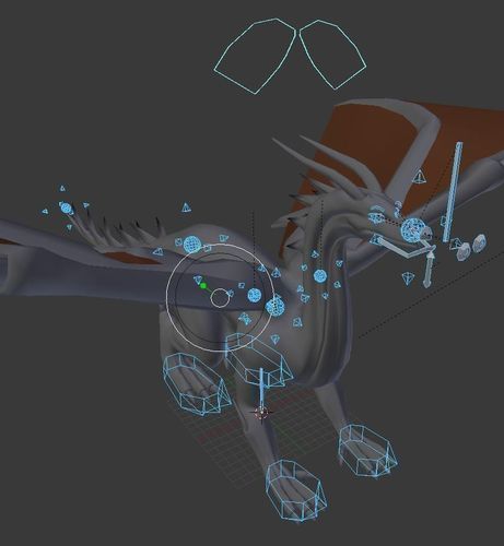 Dragon Rigged and Game Ready Free low-poly 3D model_12