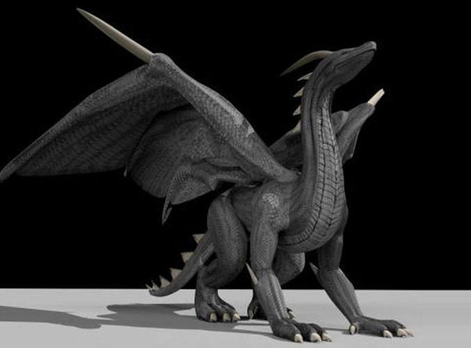 Dragon Rigged and Game Ready Free low-poly 3D model_9