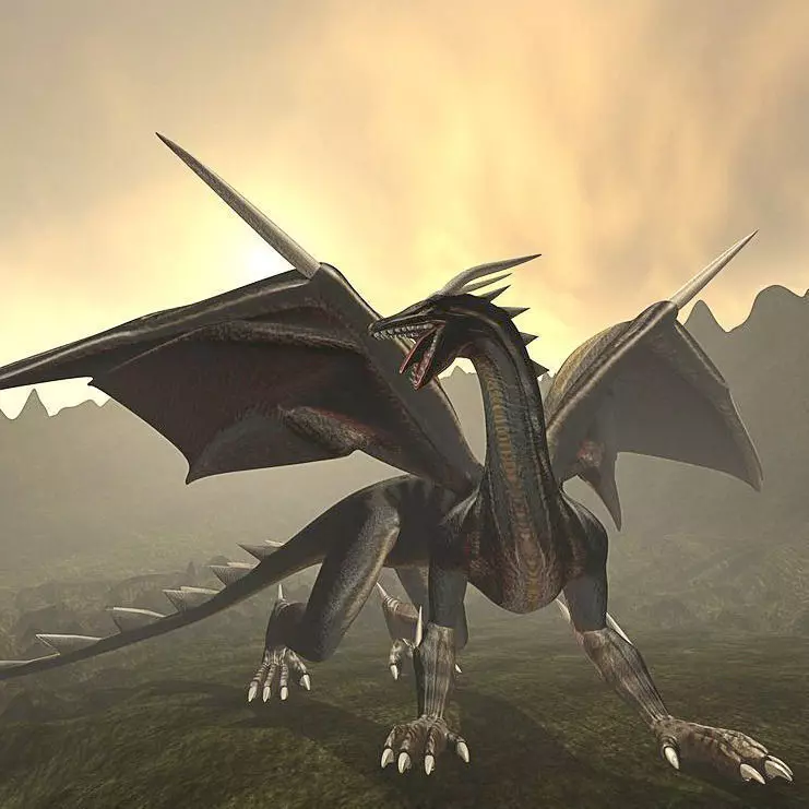 Dragon Rigged and Game Ready Free low-poly 3D model_0