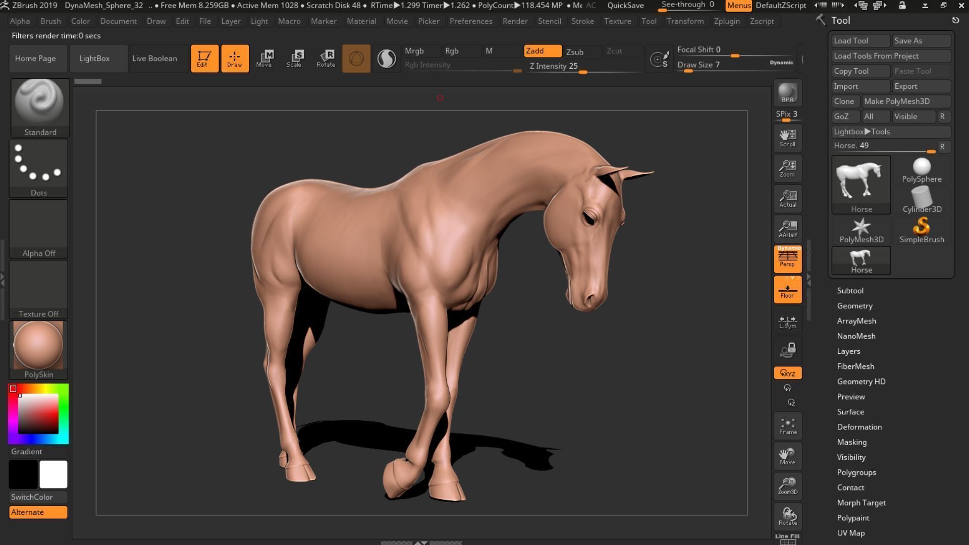 Horse 033 3D print model_14