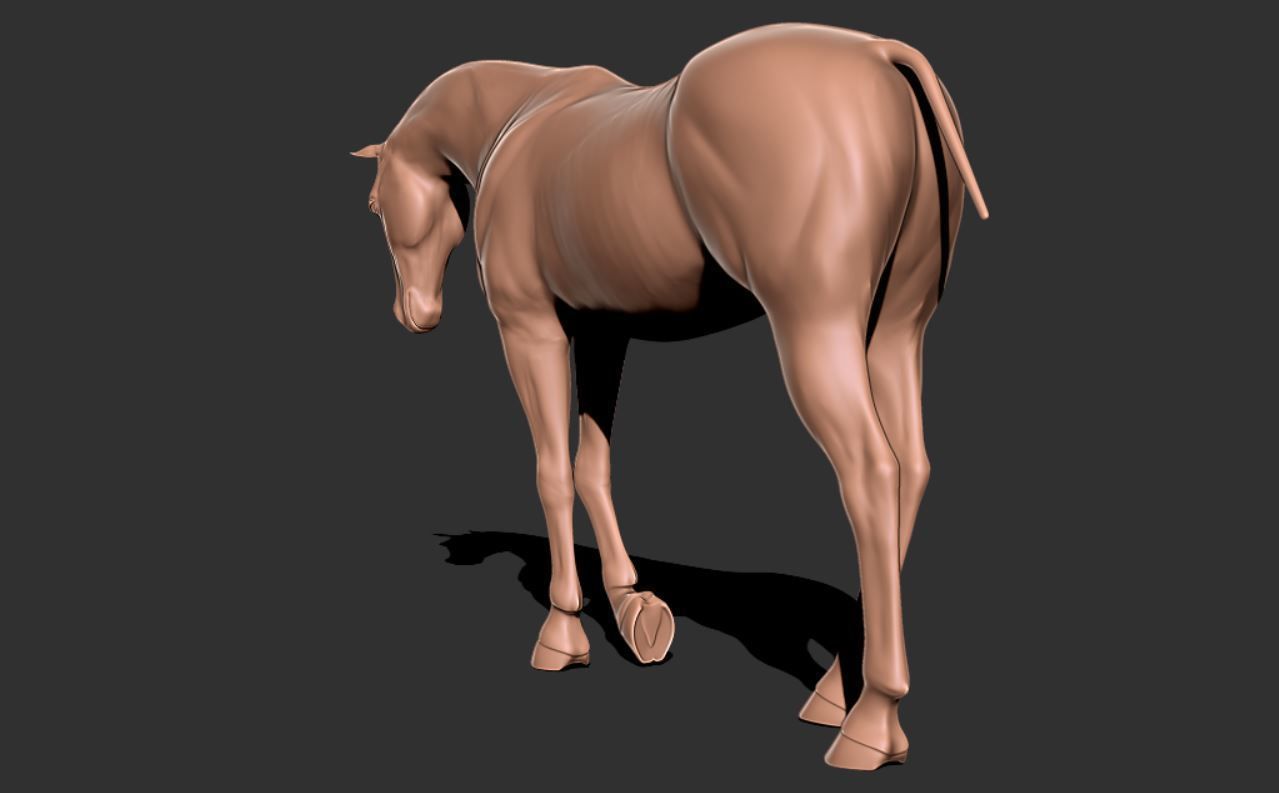 Horse 033 3D print model_3
