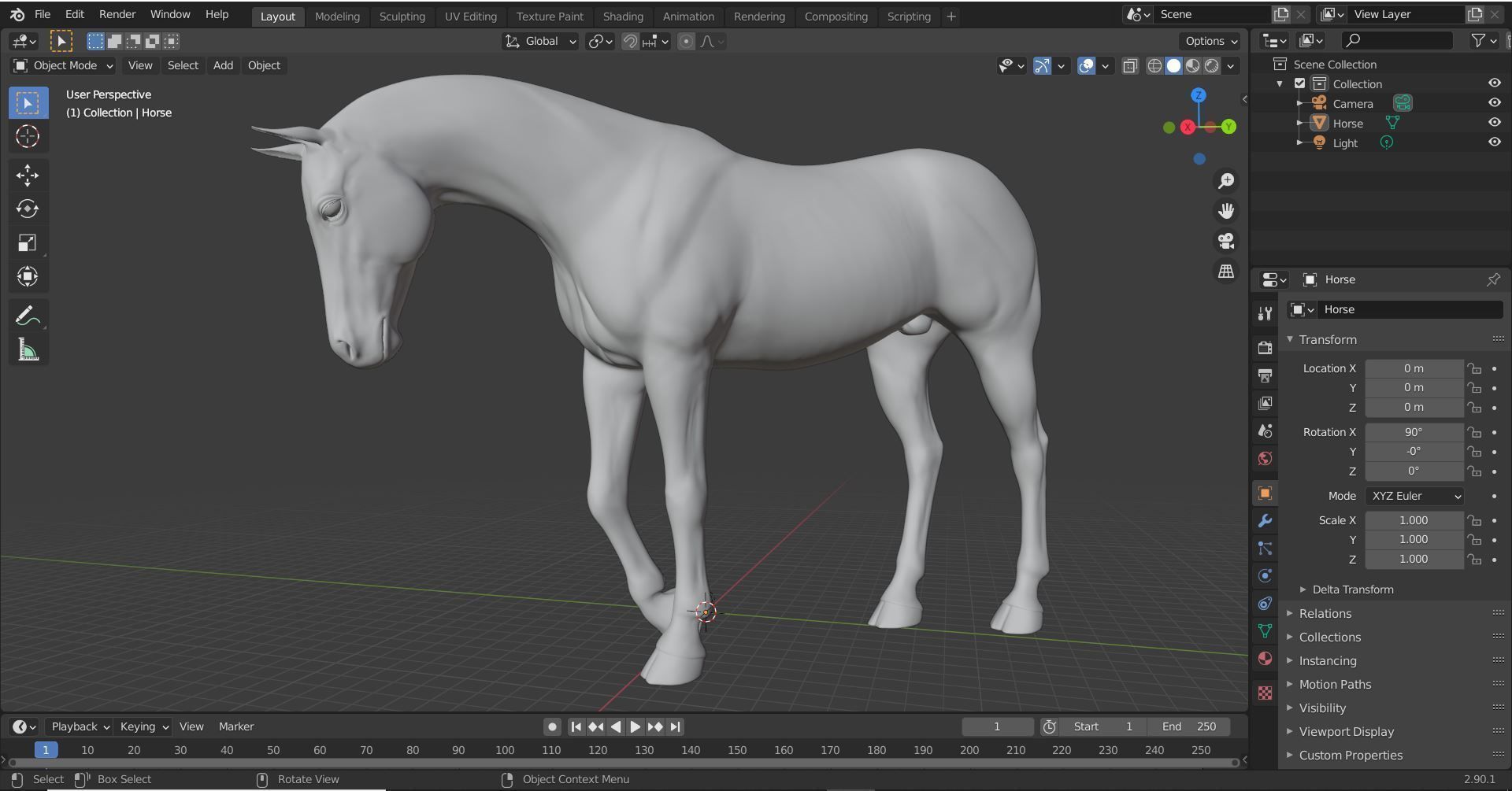 Horse 033 3D print model_15