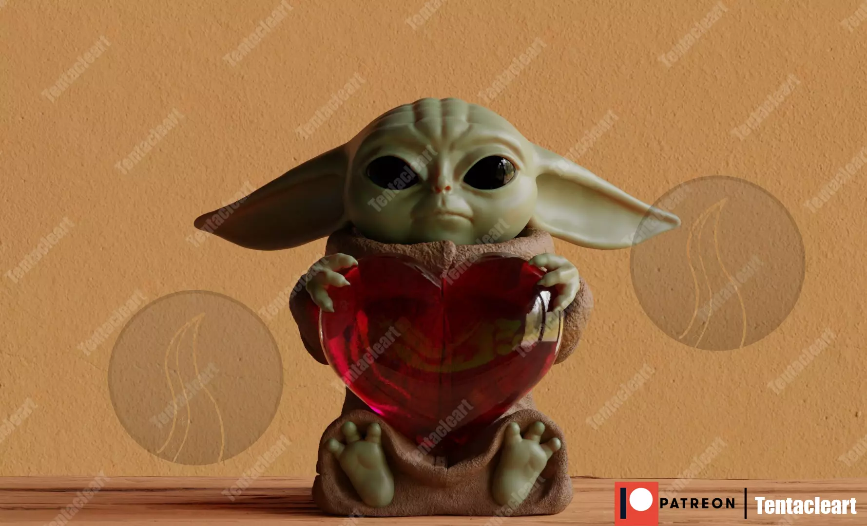 Grogu baby yoda 2 3D print model_0