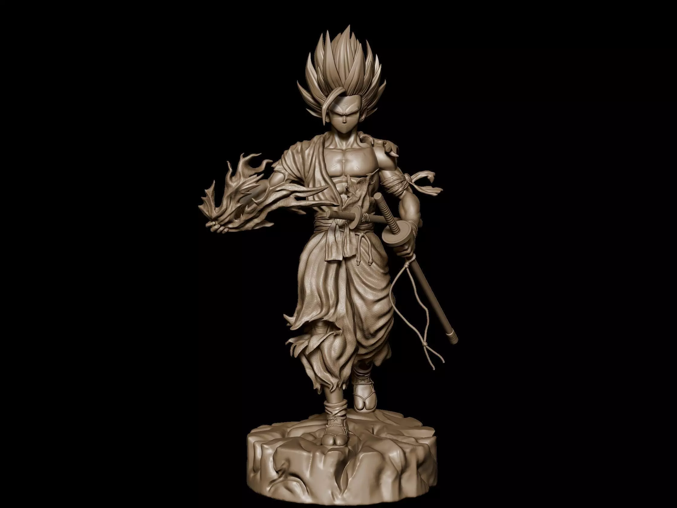 Gohan samurai 3D print model