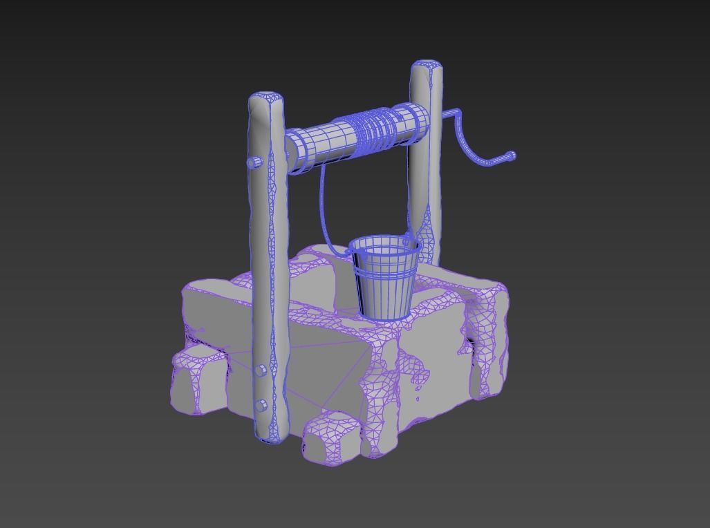Water Well 3D model_9