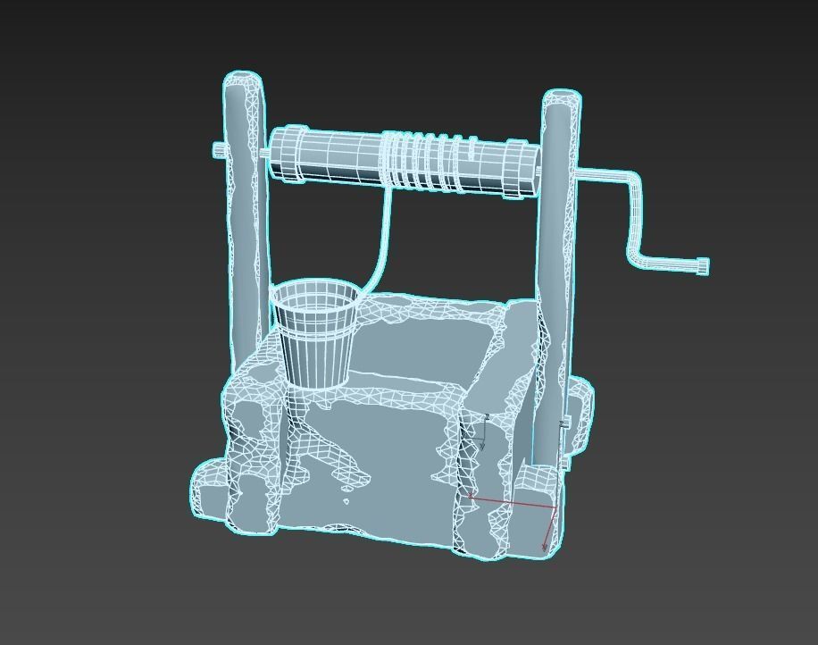 Water Well 3D model_8