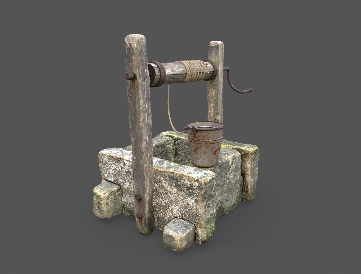 Water Well 3D model_6