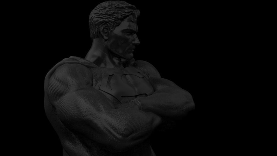 Superman Bust for 3d Printing 3D model 3D printable | CGTrader