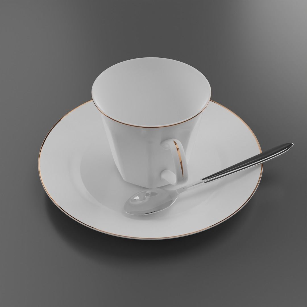 Coffee cup 3D model_4