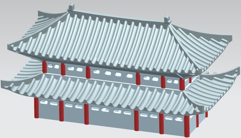 Paldalmun Gate 3D model_4