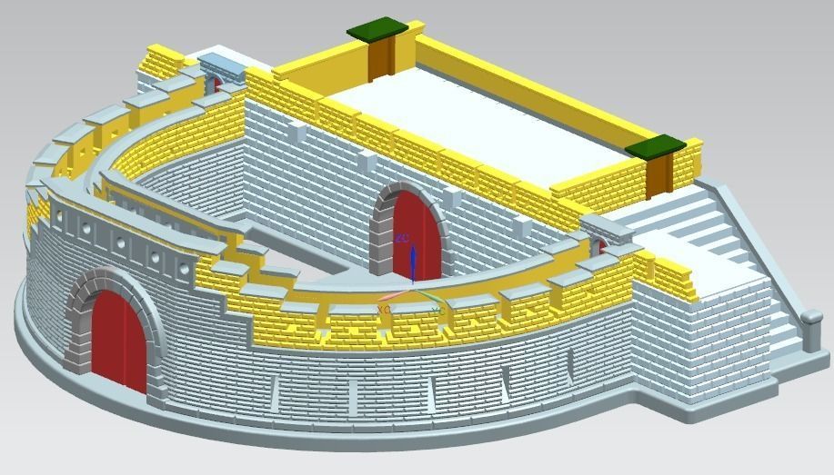 Paldalmun Gate 3D model_2